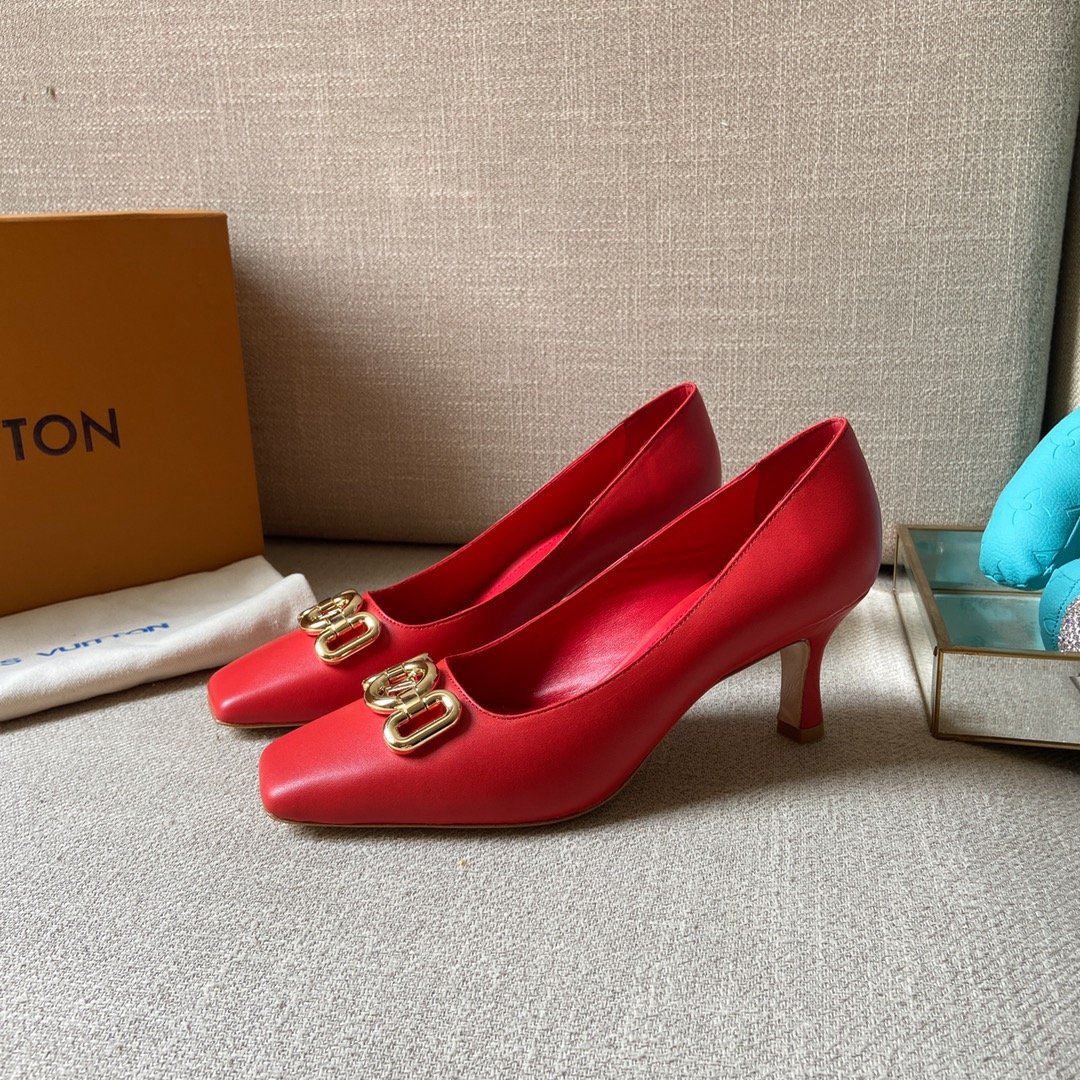 Louis Vuitton Women’s Rotary Pump Red For Women LV