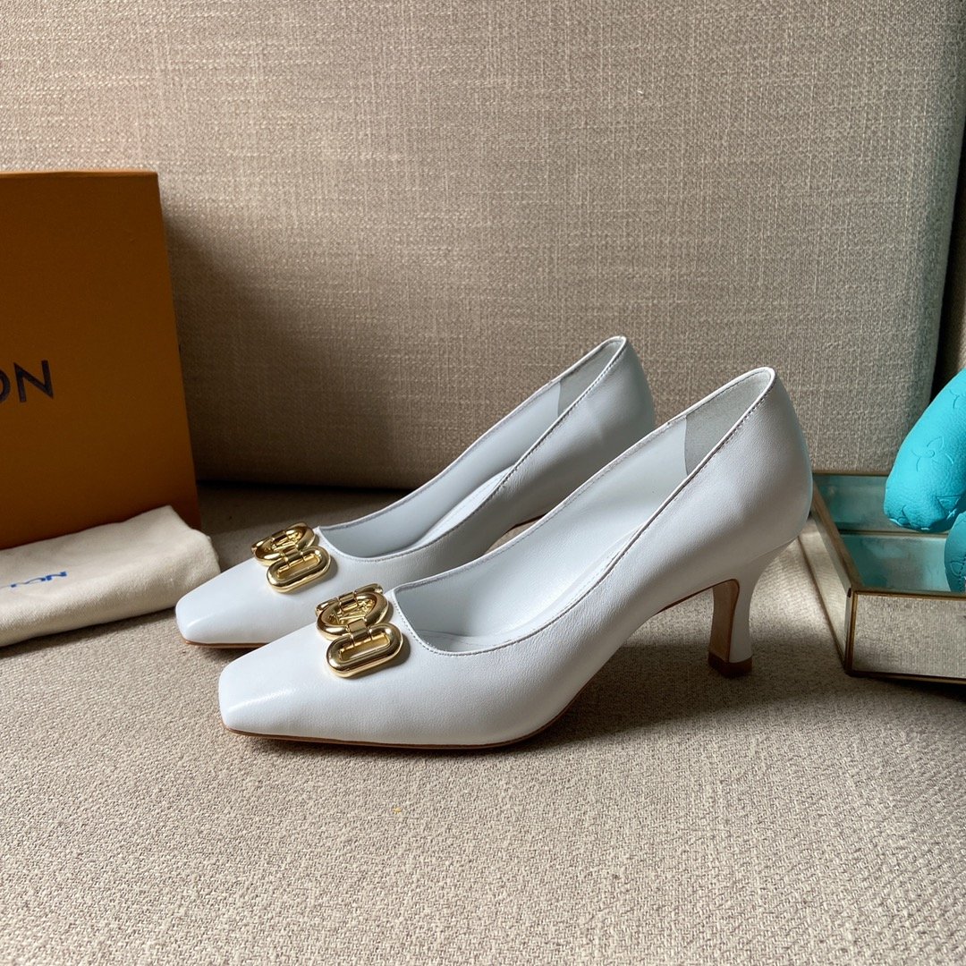 Louis Vuitton Women’s Rotary Pump White For Women LV 1AAE2Y