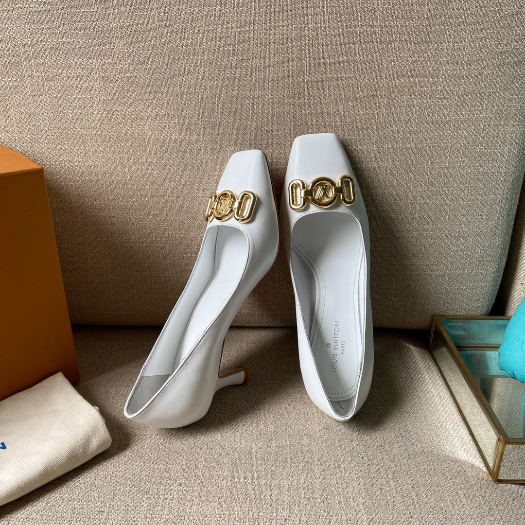 Louis Vuitton Women’s Rotary Pump White For Women LV 1AAE2Y