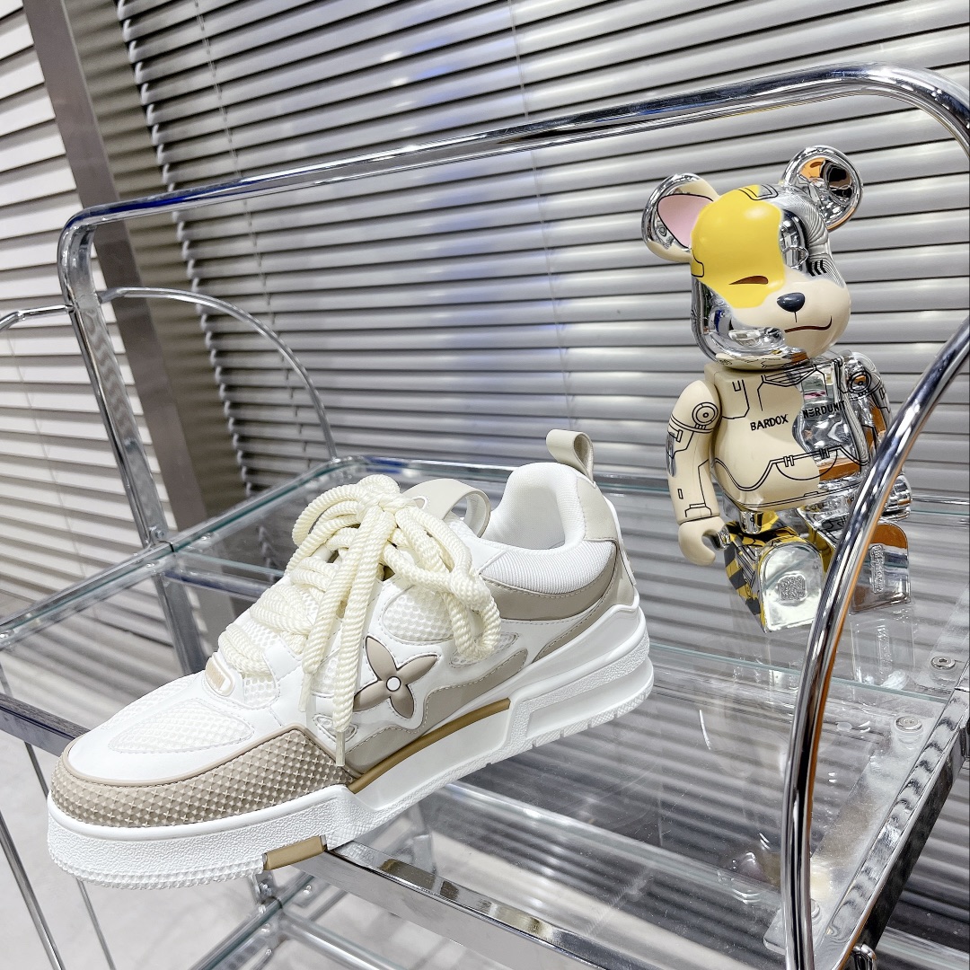Louis Vuitton Women’s Skate Sneakers Beige For Women LV
