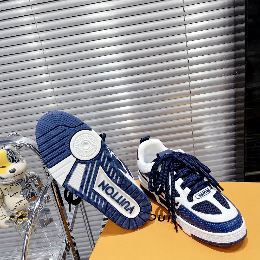 Louis Vuitton Women’s Skate Sneakers Blue For Women LV