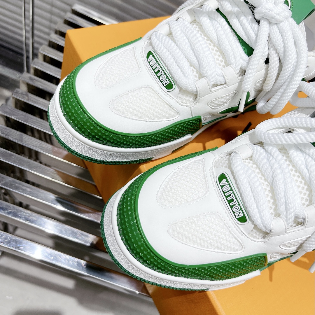 Louis Vuitton Women’s Skate Sneakers Green For Women LV