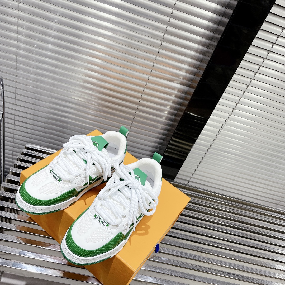 Louis Vuitton Women’s Skate Sneakers Green For Women LV