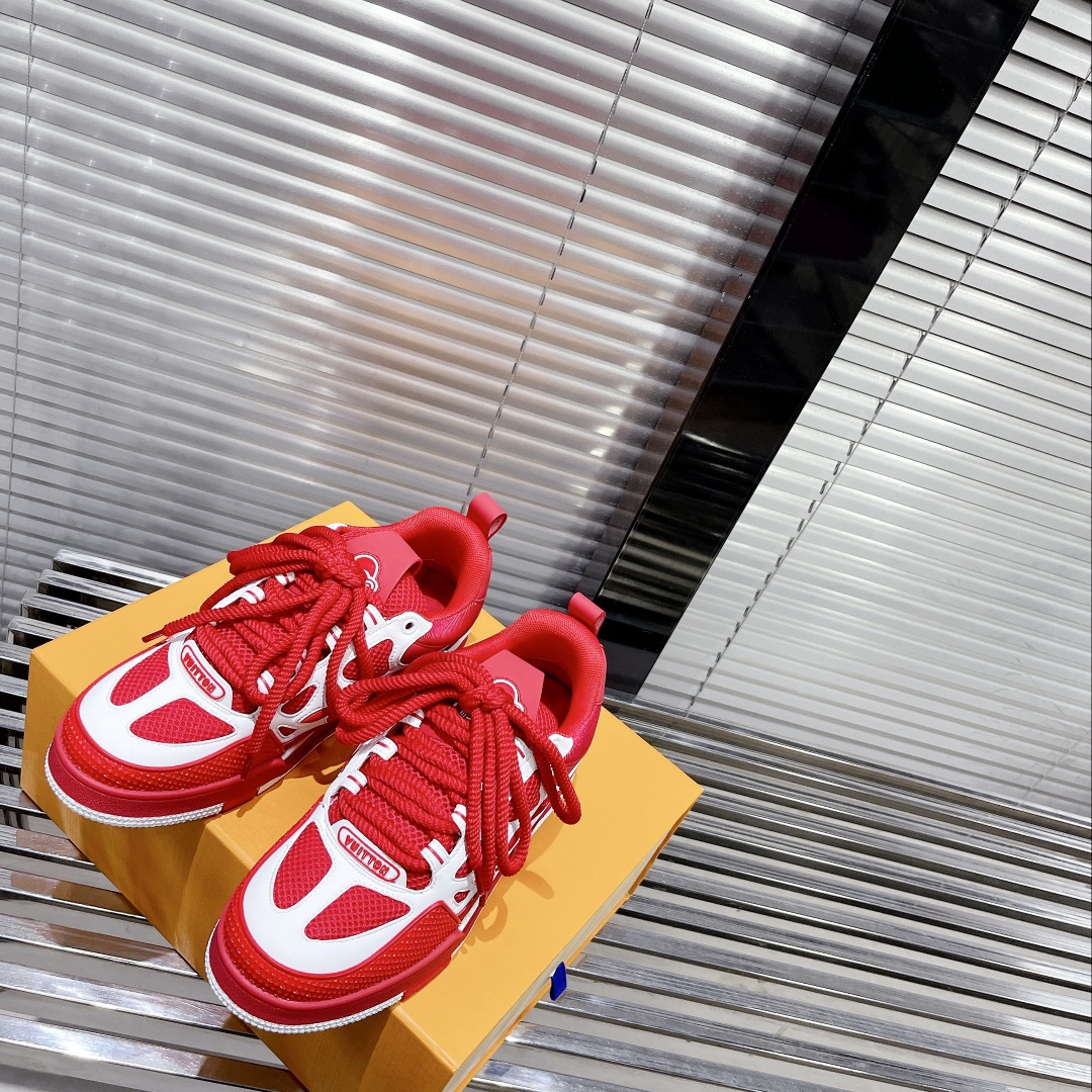 Louis Vuitton Women’s Skate Sneakers Red For Women LV