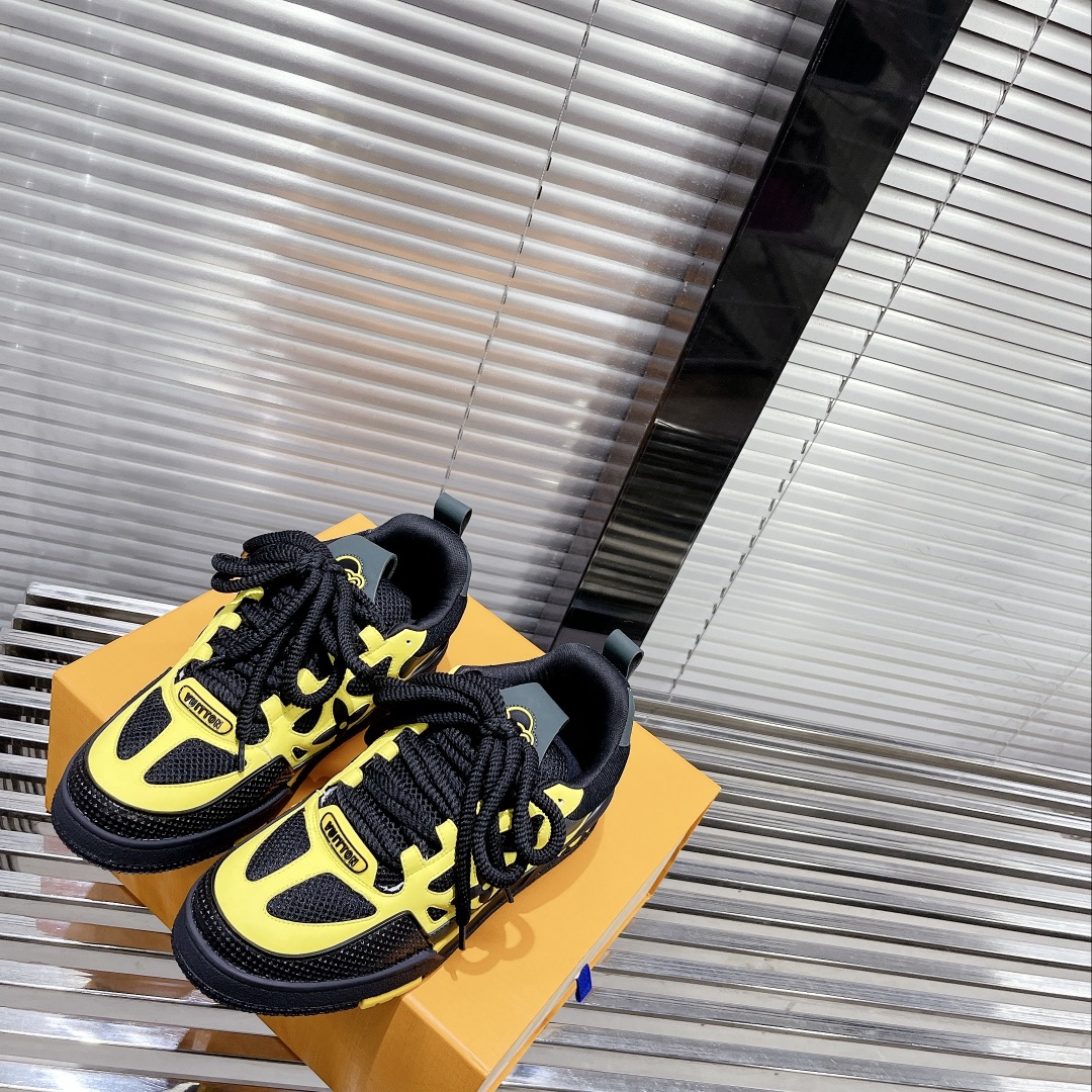 Louis Vuitton Women’s Skate Sneakers Yellow For Women LV