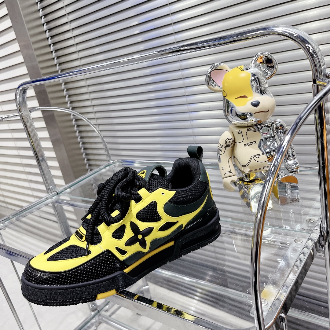 Louis Vuitton Women’s Skate Sneakers Yellow For Women LV