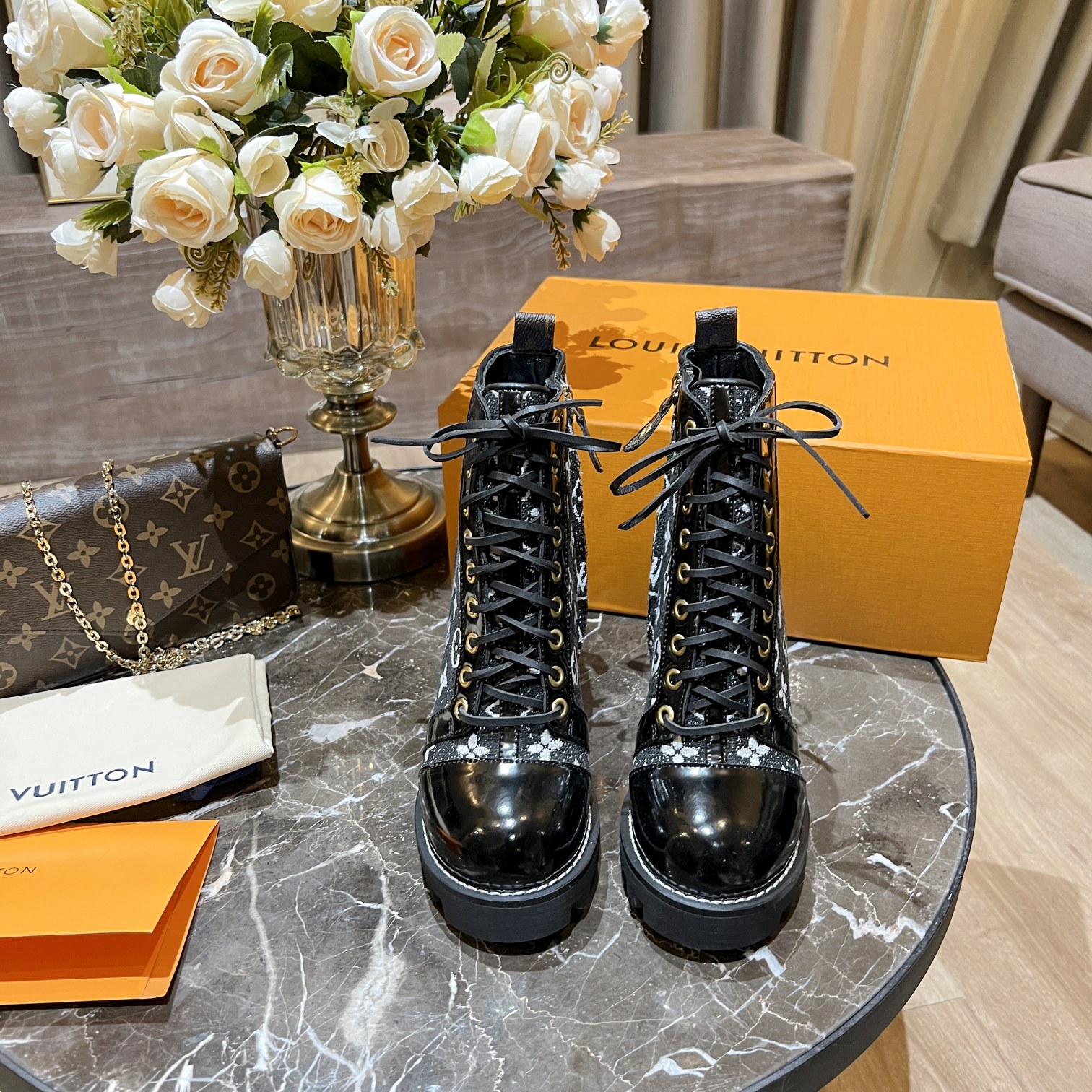 Louis Vuitton Women’s Star Trail Ankle Boot Black For Women LV