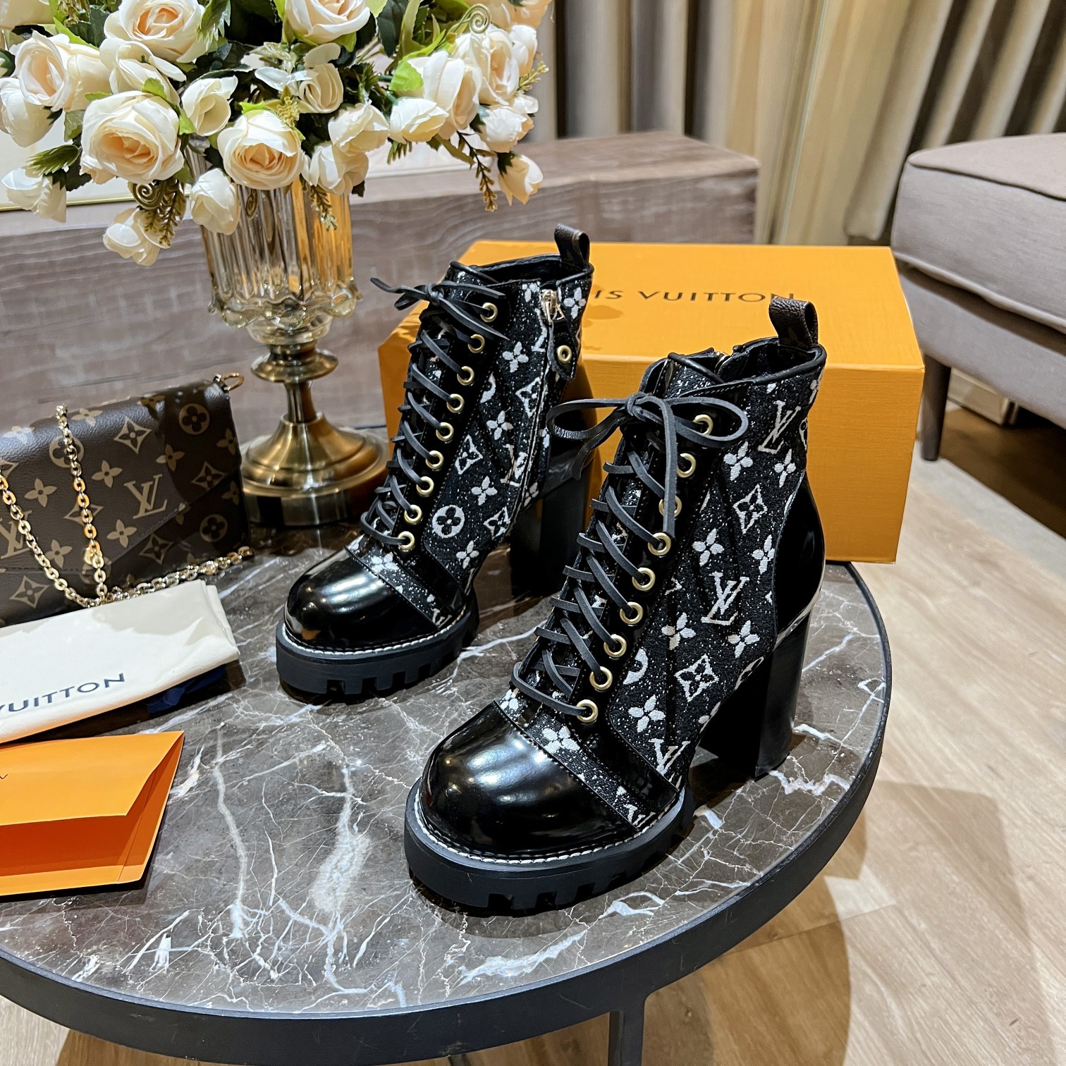 Louis Vuitton Women’s Star Trail Ankle Boot Black For Women LV