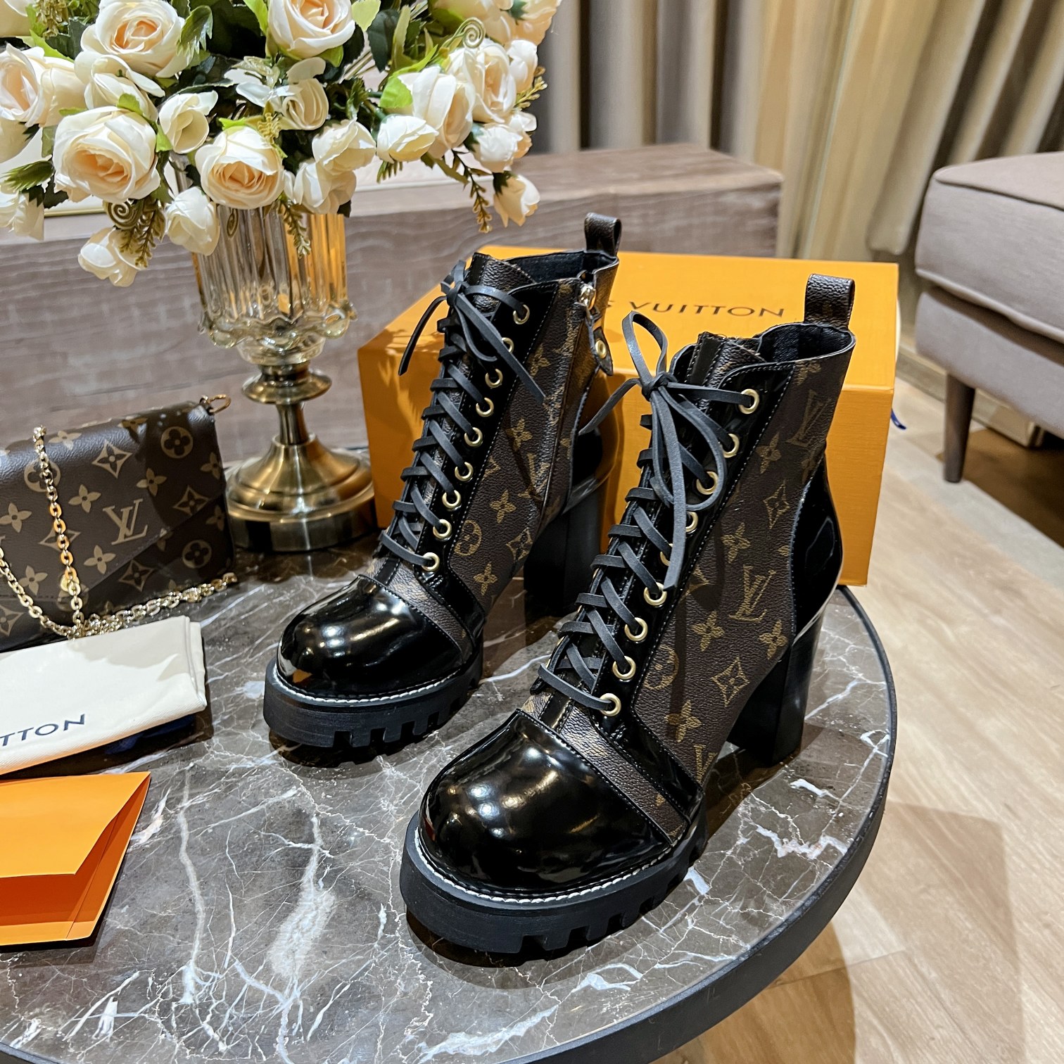 Louis Vuitton Women’s Star Trail Ankle Boot Brown For Women LV