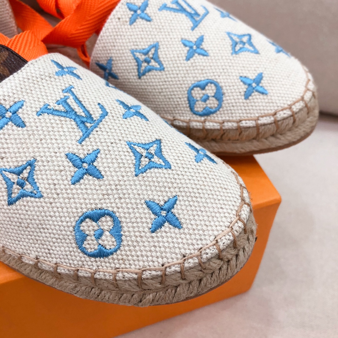 Louis Vuitton Women’s Starboard Flat Espadrille Blue For Women LV