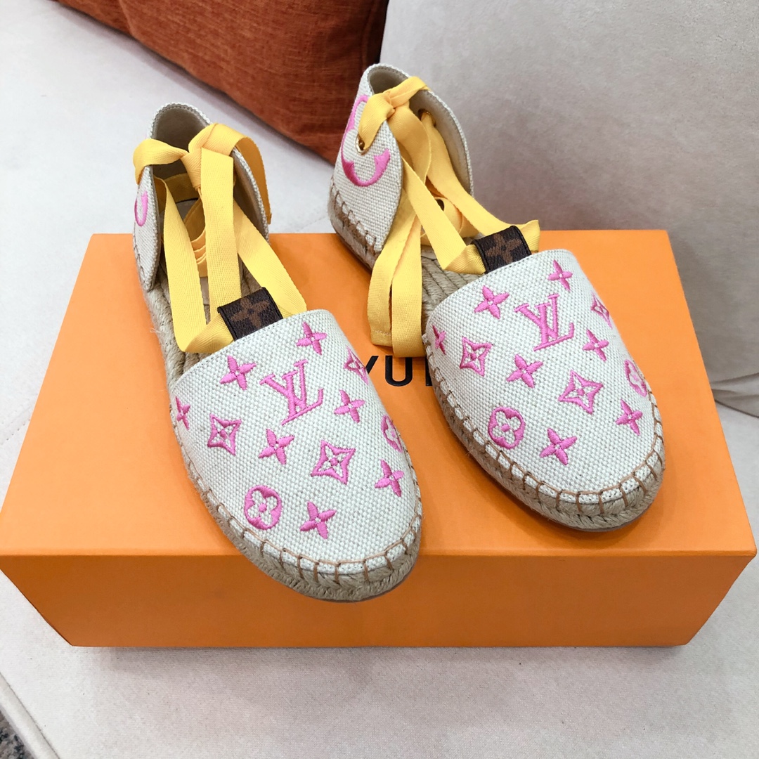 Louis Vuitton Women’s Starboard Flat Espadrille Pink For Women LV