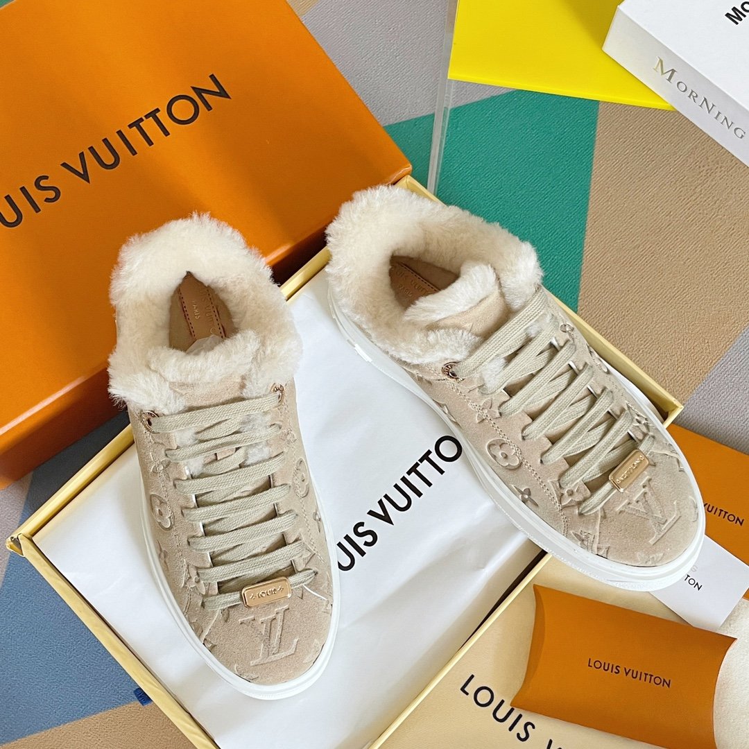 Louis Vuitton Women’s Time Out Sneaker Beige For Women LV