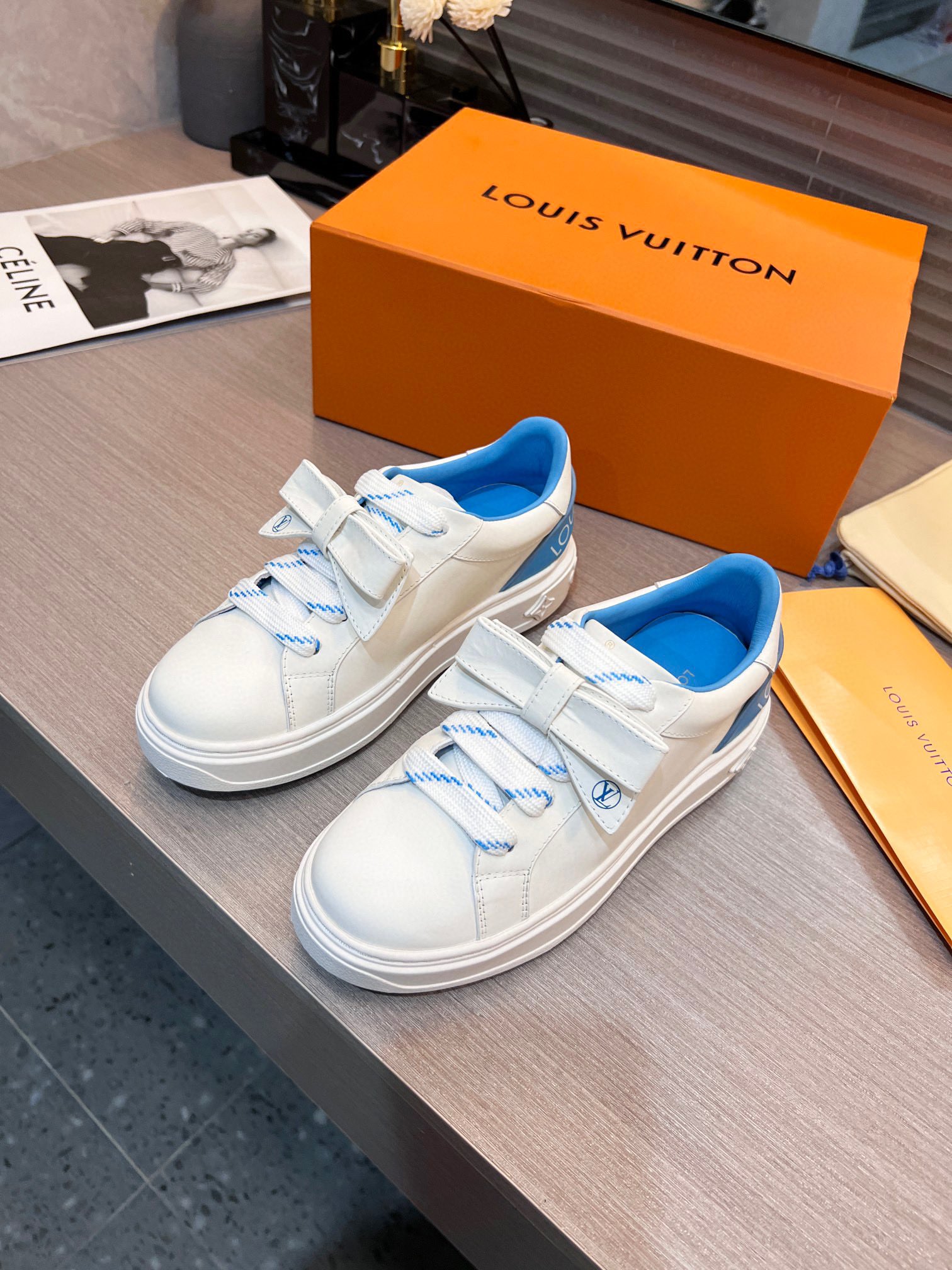 Louis Vuitton Women’s Time Out Sneaker Blue For Women LV