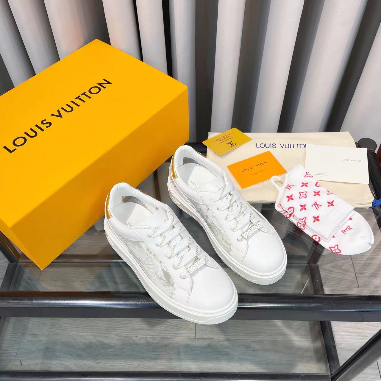 Louis Vuitton Women’s Time Out Sneaker Gold For Women LV