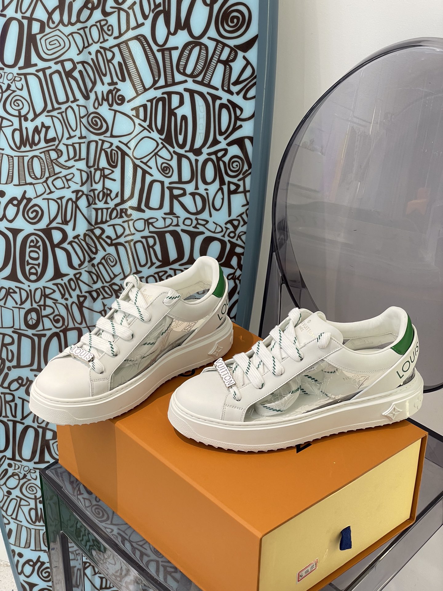 Louis Vuitton Women’s Time Out Sneaker Green For Women LV