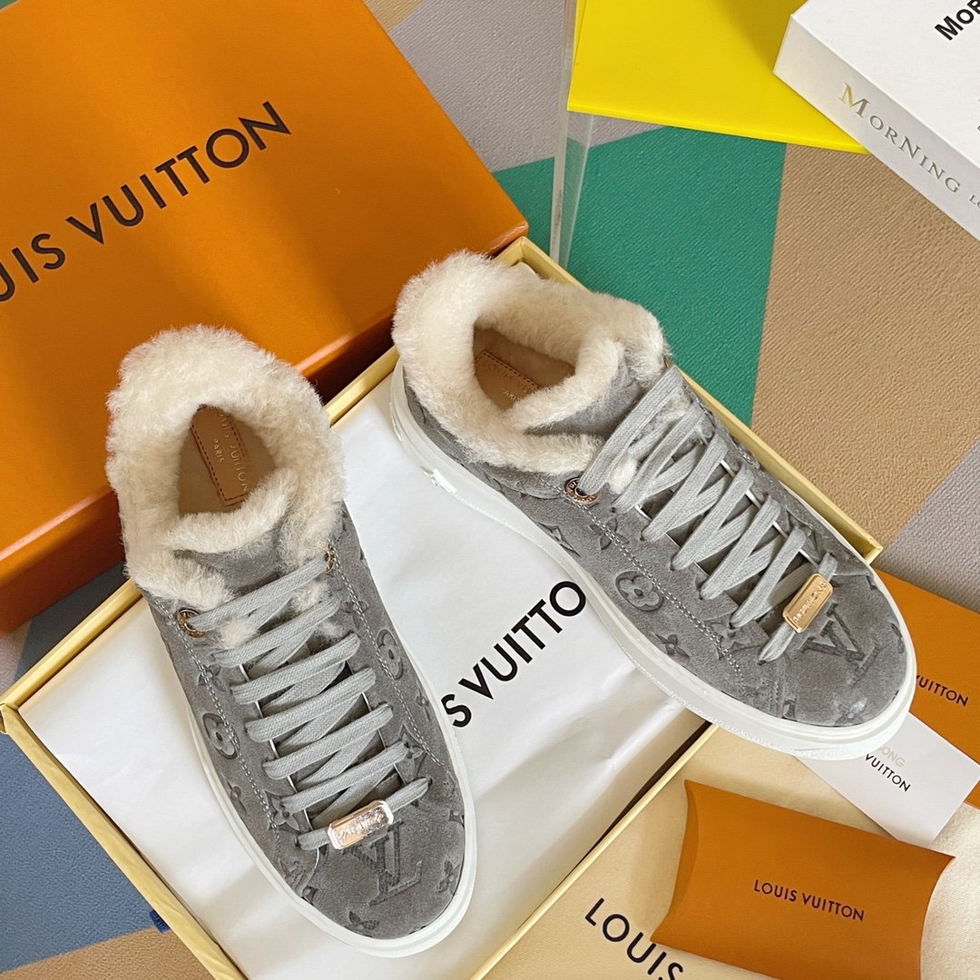 Louis Vuitton Women’s Time Out Sneaker Grey For Women LV