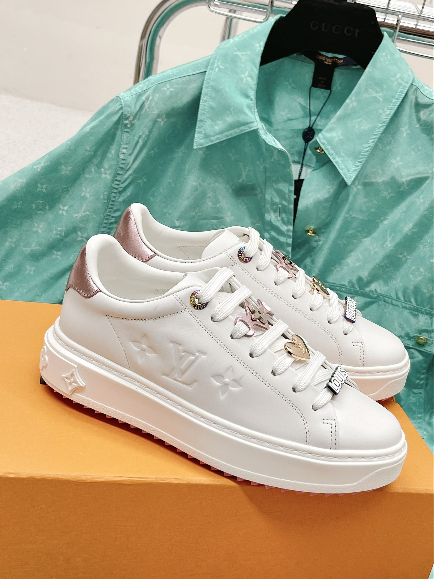 Louis Vuitton Women’s Time Out Sneaker Pink For Women LV 1AADNC