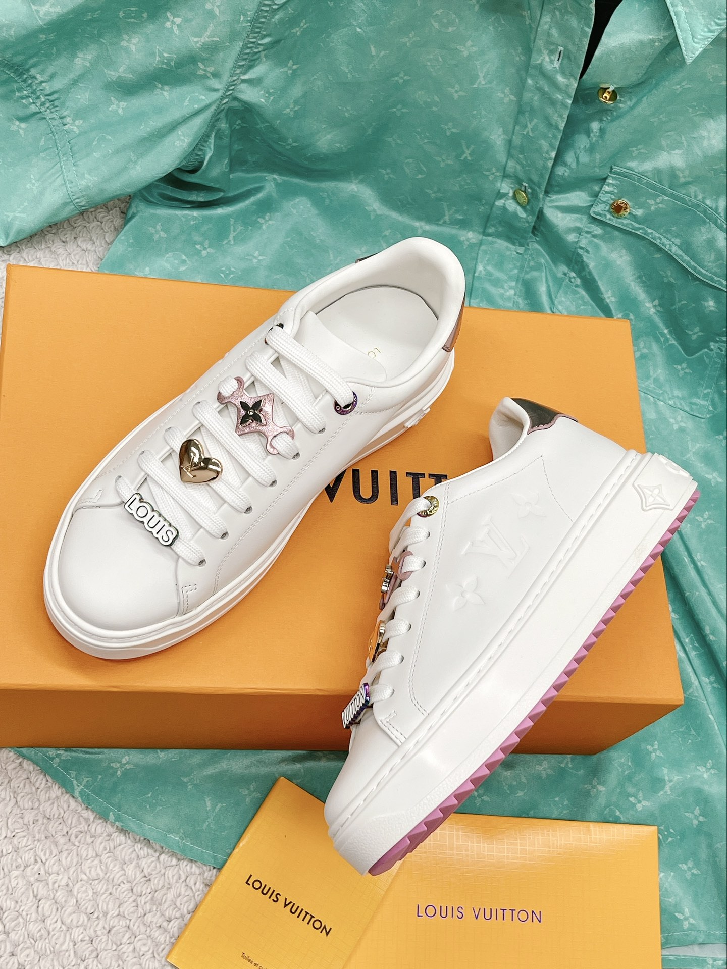 Louis Vuitton Women’s Time Out Sneaker Pink For Women LV 1AADNC