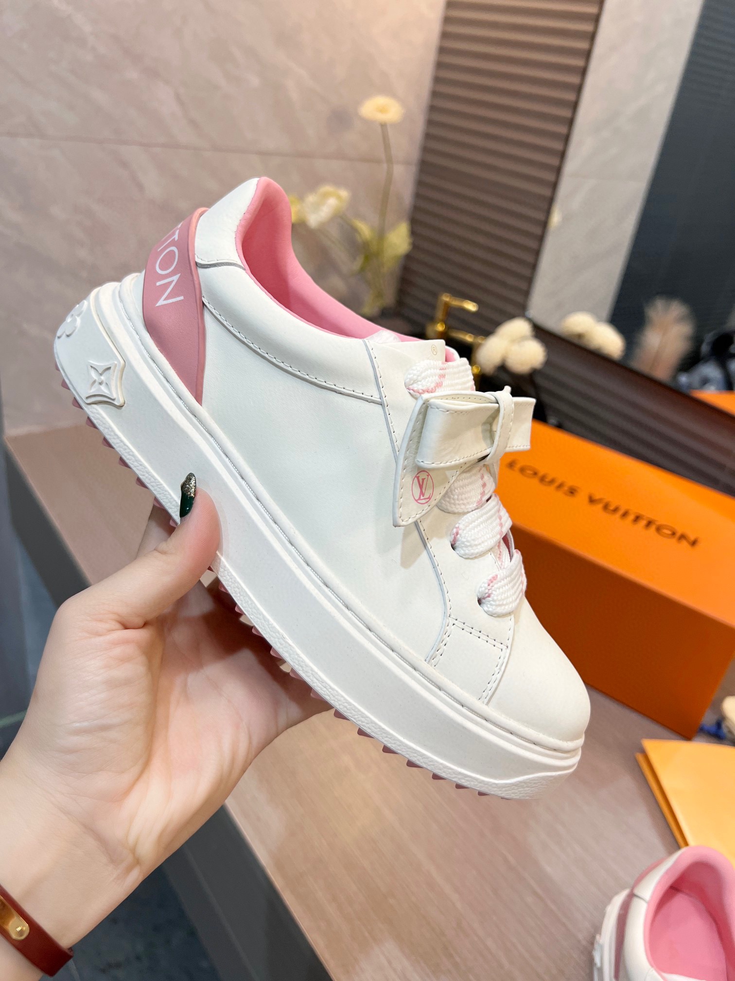 Louis Vuitton Women’s Time Out Sneaker Pink For Women LV