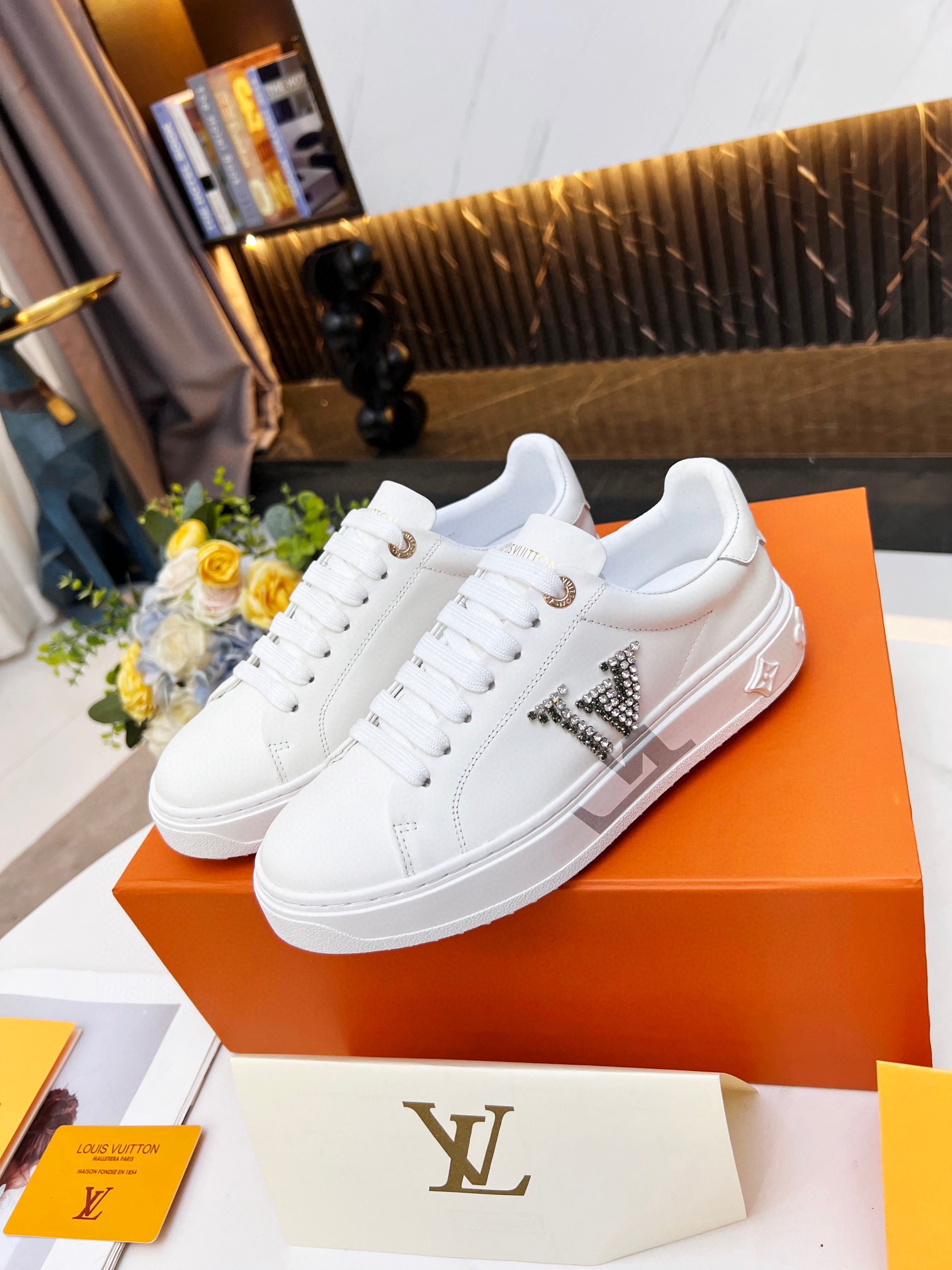 Louis Vuitton Women’s Time Out Sneaker Sliver For Women LV 1A9Q2G