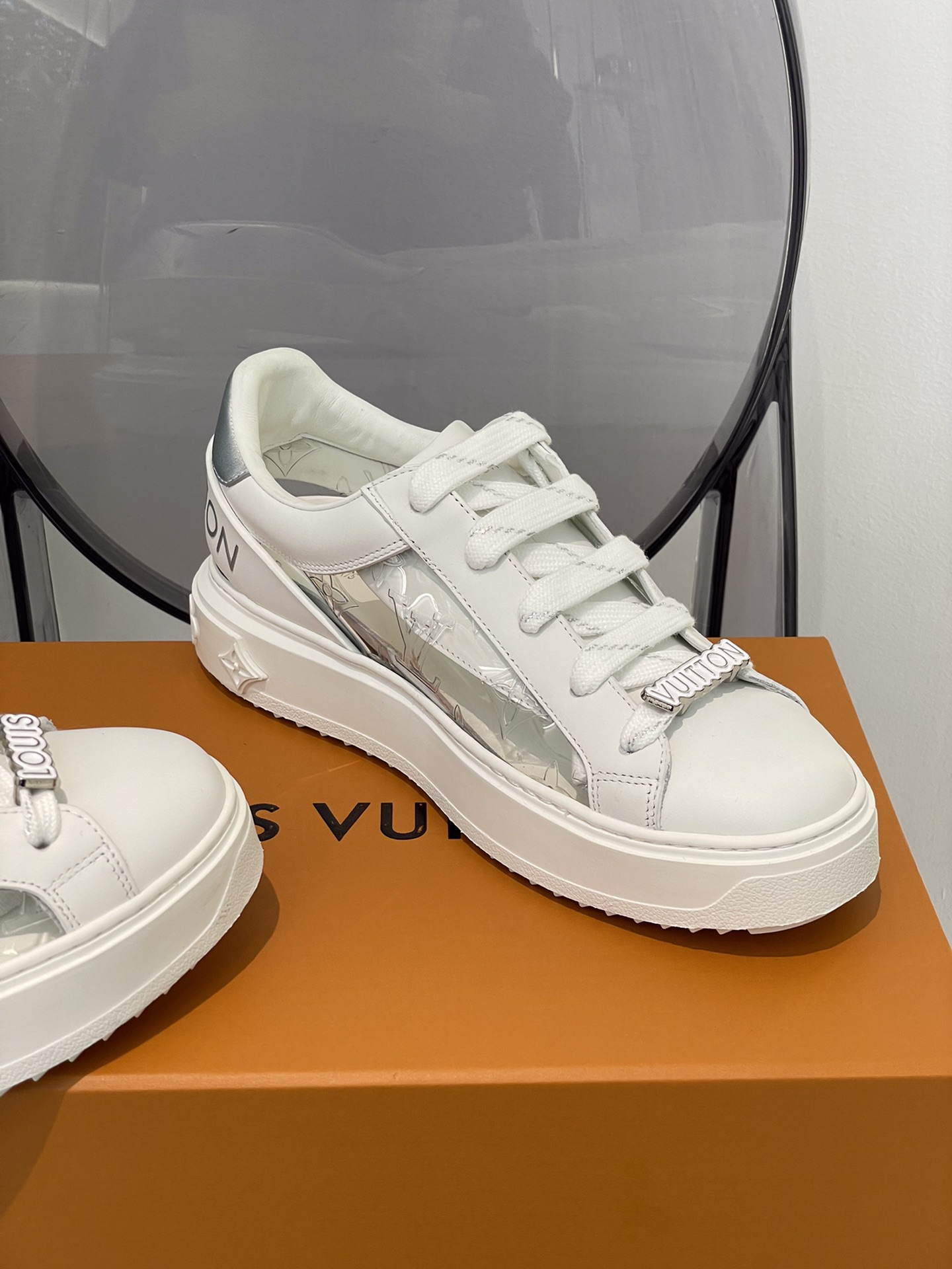 Louis Vuitton Women’s Time Out Sneaker Sliver For Women LV