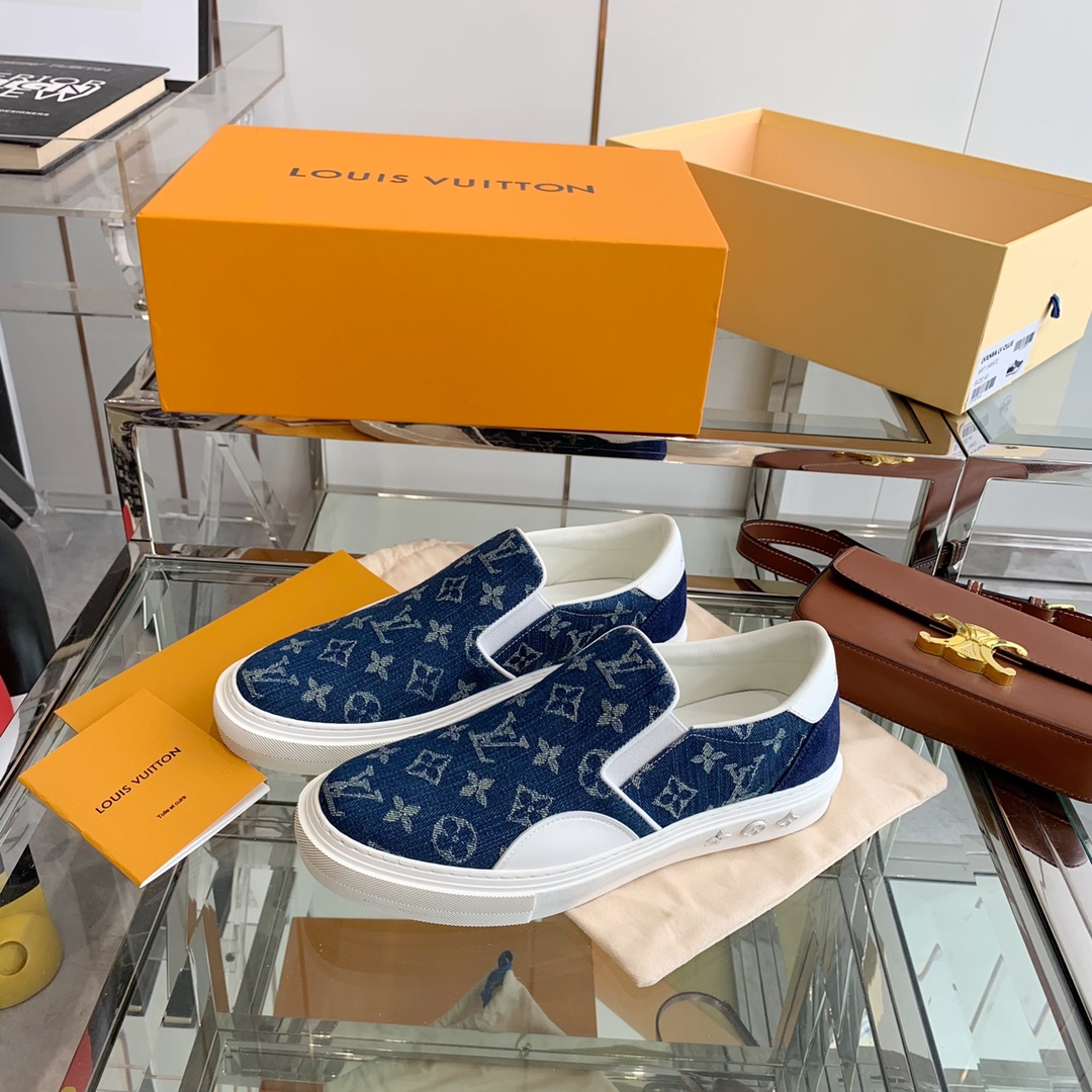 Louis Vuitton Women’s Trocadero Slip On Blue For Women LV