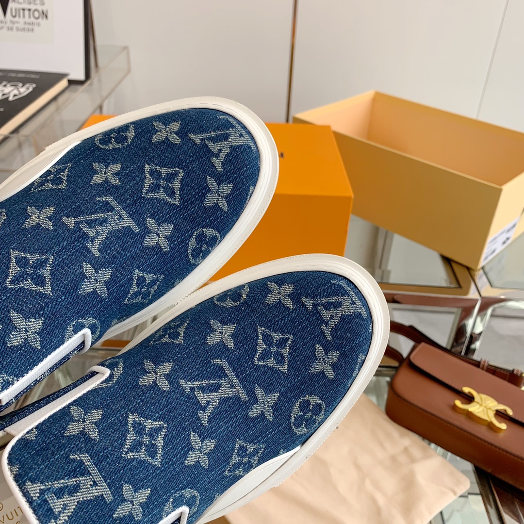Louis Vuitton Women’s Trocadero Slip On Blue For Women LV