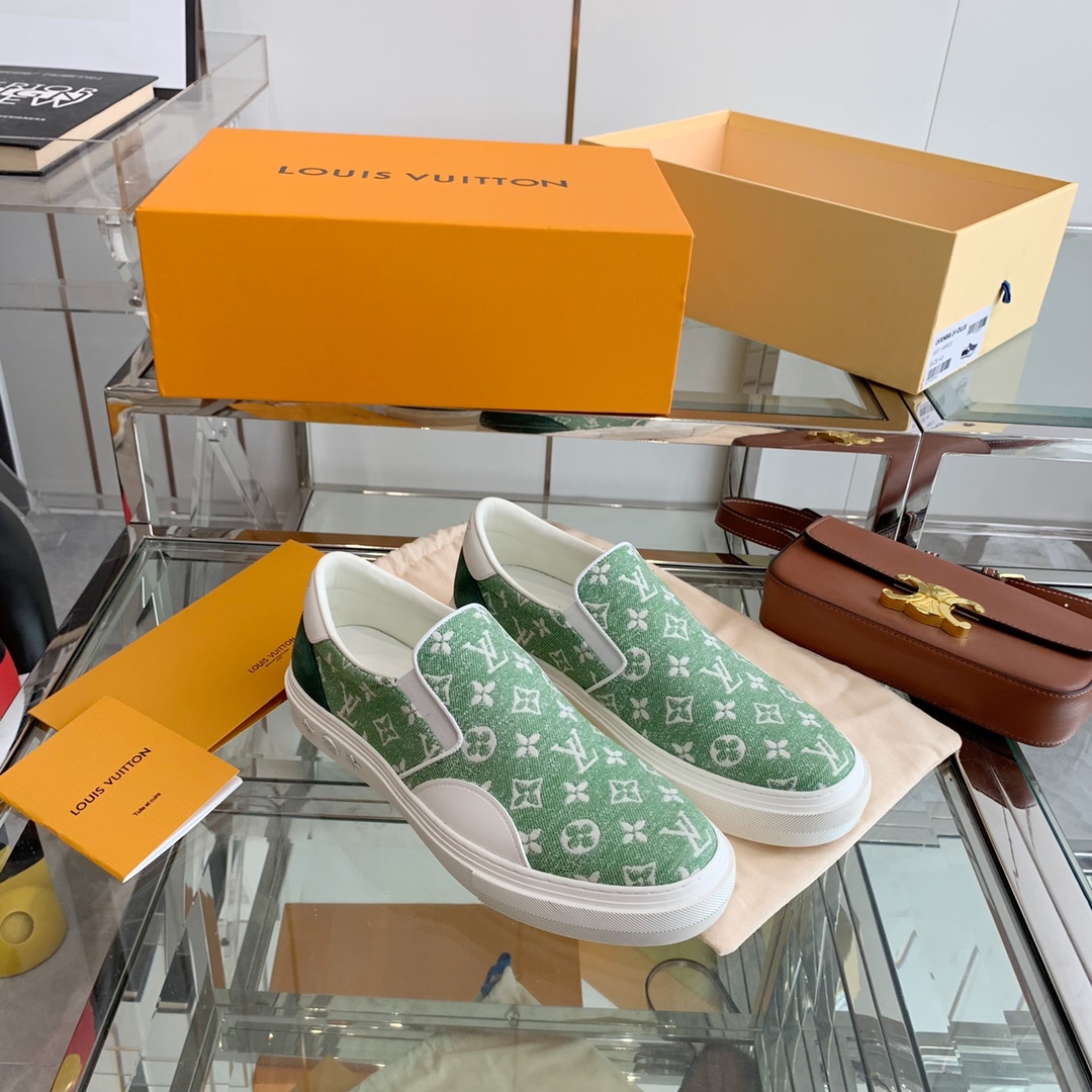 Louis Vuitton Women’s Trocadero Slip On Green For Women LV