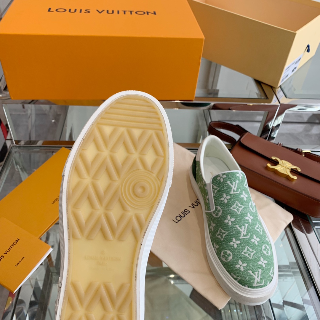 Louis Vuitton Women’s Trocadero Slip On Green For Women LV