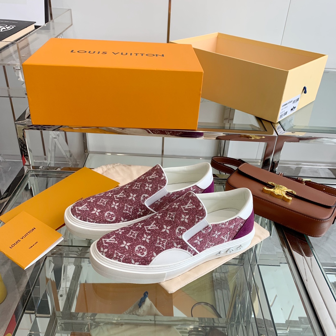 Louis Vuitton Women’s Trocadero Slip On Red For Women LV