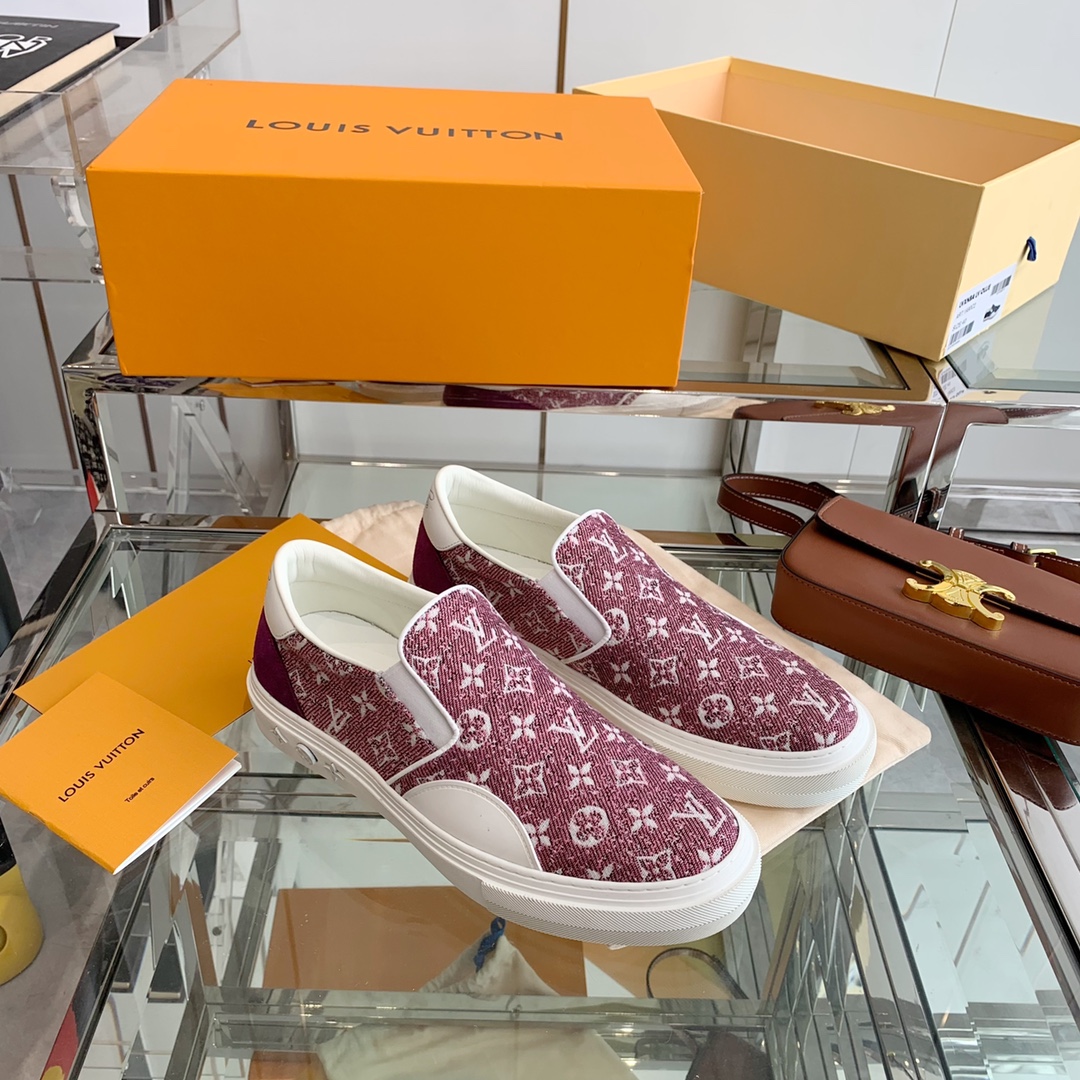 Louis Vuitton Women’s Trocadero Slip On Red For Women LV