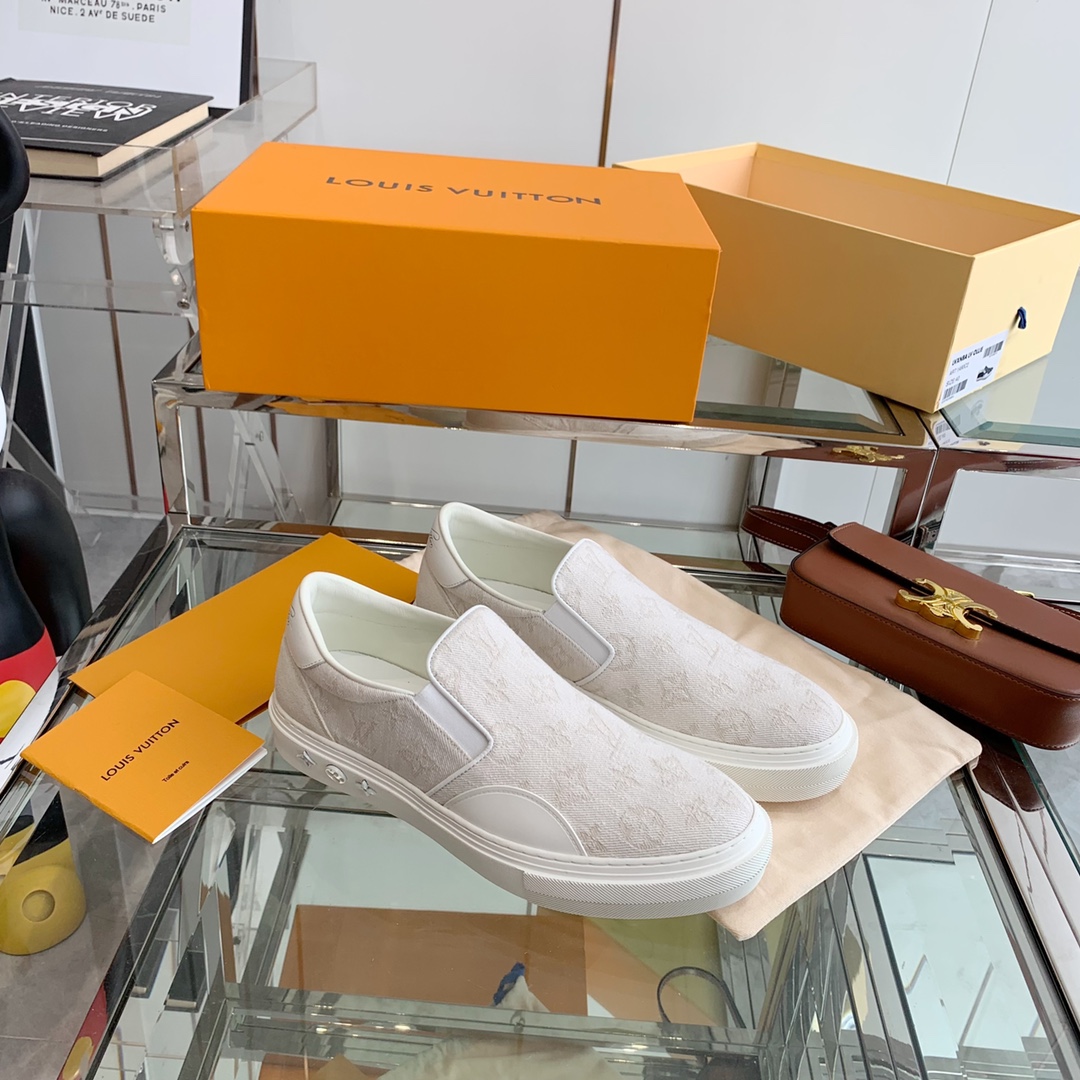 Louis Vuitton Women’s Trocadero Slip On White For Women LV