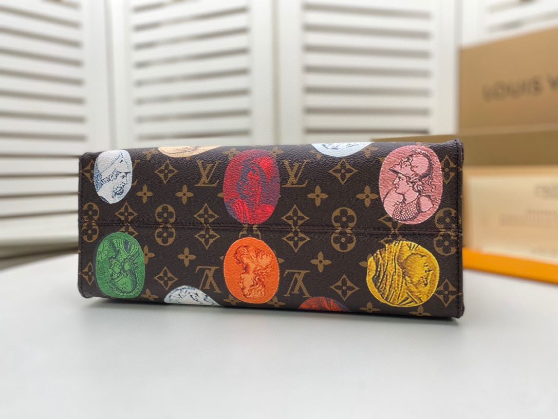 Louis Vuitton x Fornasetti Capsule Collection Onthego MM Monogram Cameo For Women 35cm LV