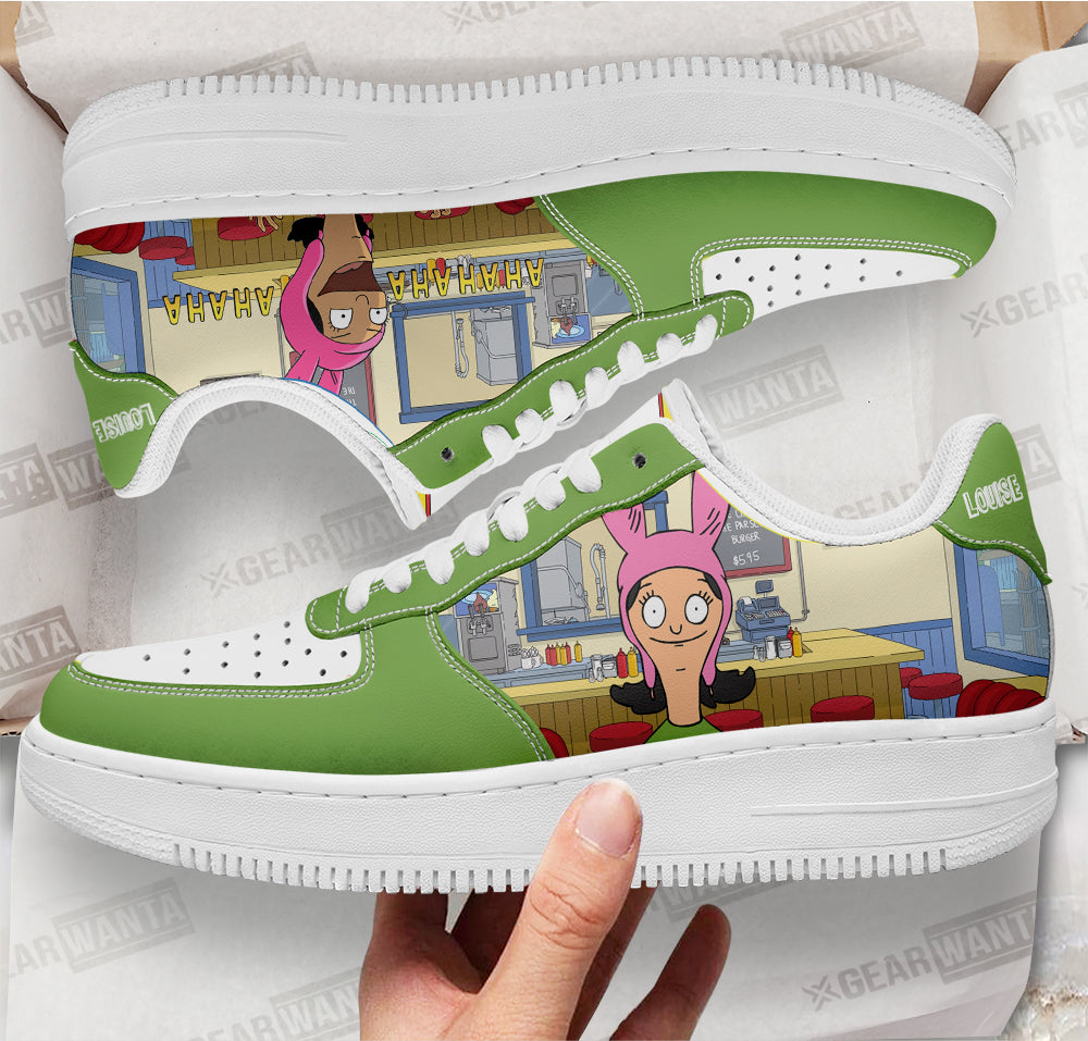 Louise Belcher Bob’s Burger Custom Air Sneakers