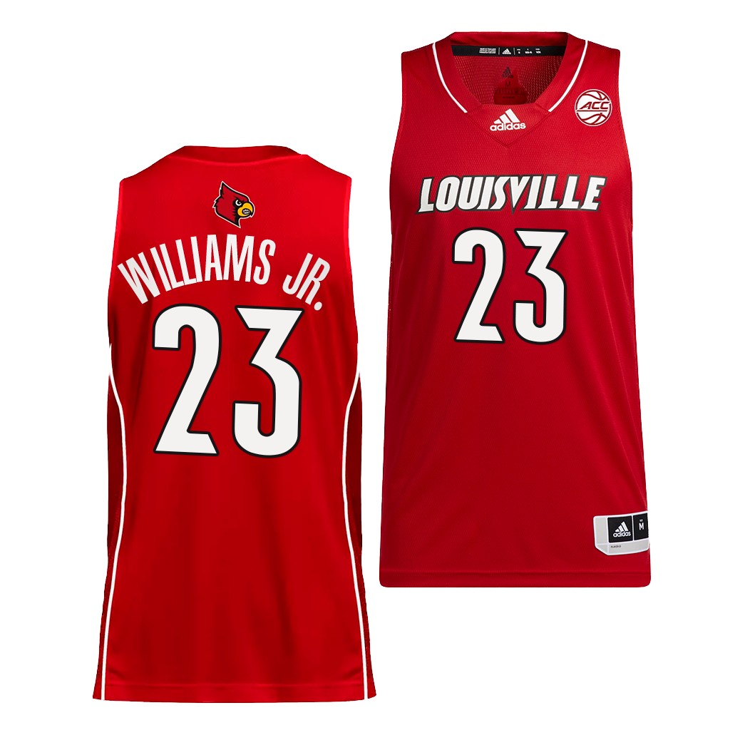 Louisville Cardinals Curtis Williams Jr. Red #23 Jersey 2022 College