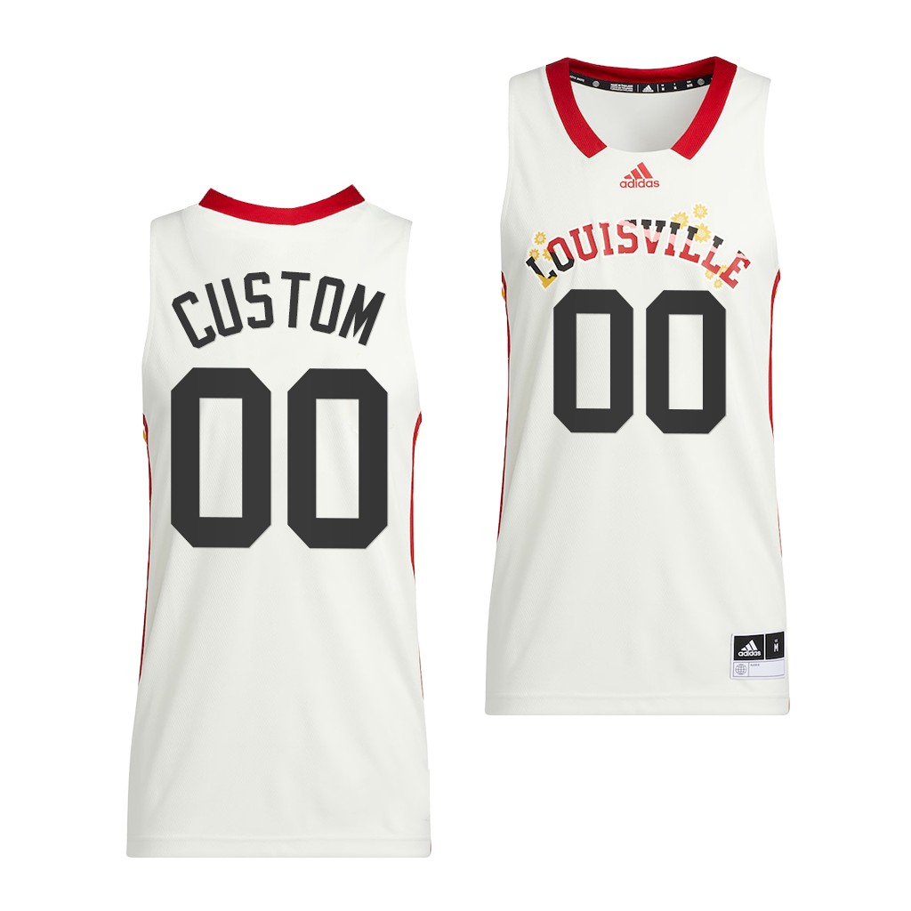 Louisville Cardinals Custom Honoring Black Excellence 2022 uniform White #00 Jersey