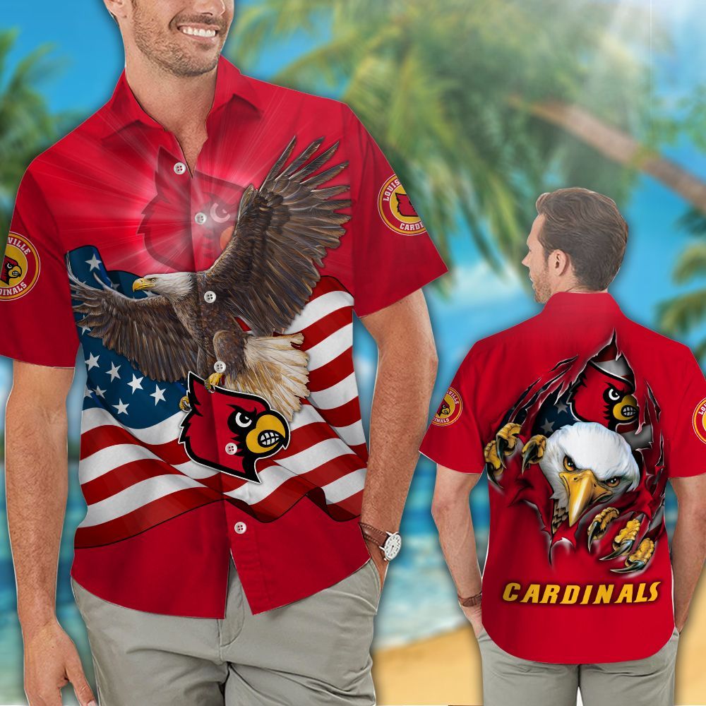 Louisville Cardinals Hawaiian Shirts NCAA – Premium Hawaiian Shirts 638