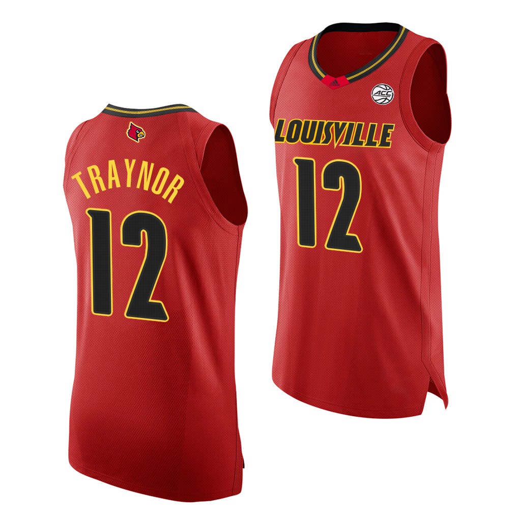 Louisville Cardinals JJ Traynor Red 2020-21 College Jersey