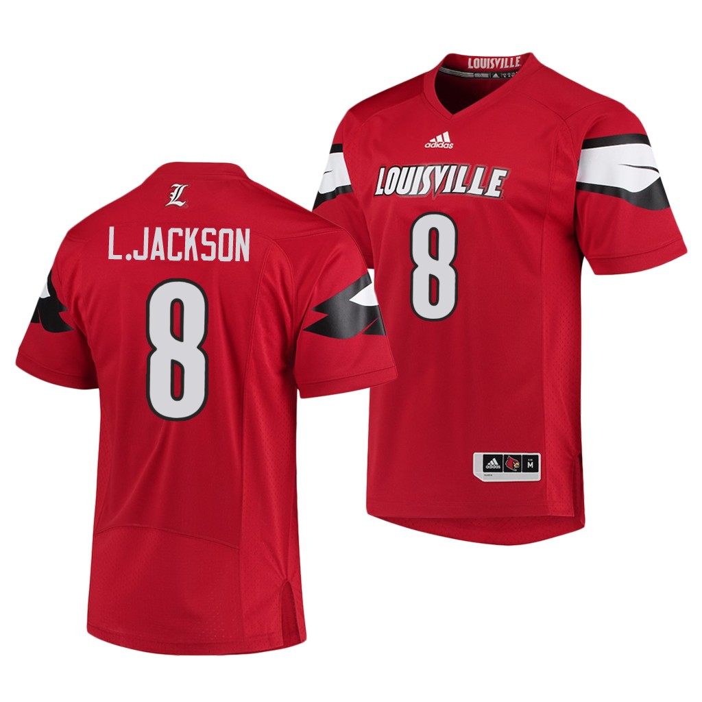 Louisville Cardinals Lamar Jackson Red College Jersey