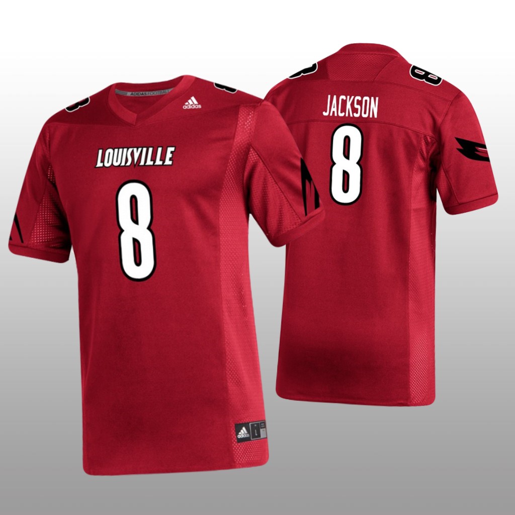 Louisville Cardinals Lamar Jackson Red Jersey - Men's