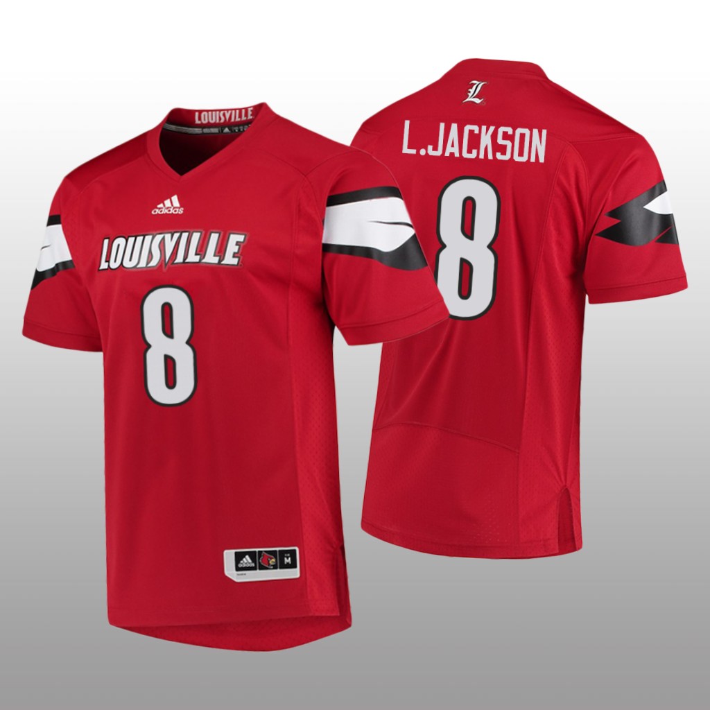 Louisville Cardinals Lamar Jackson Red Jersey College - Men's