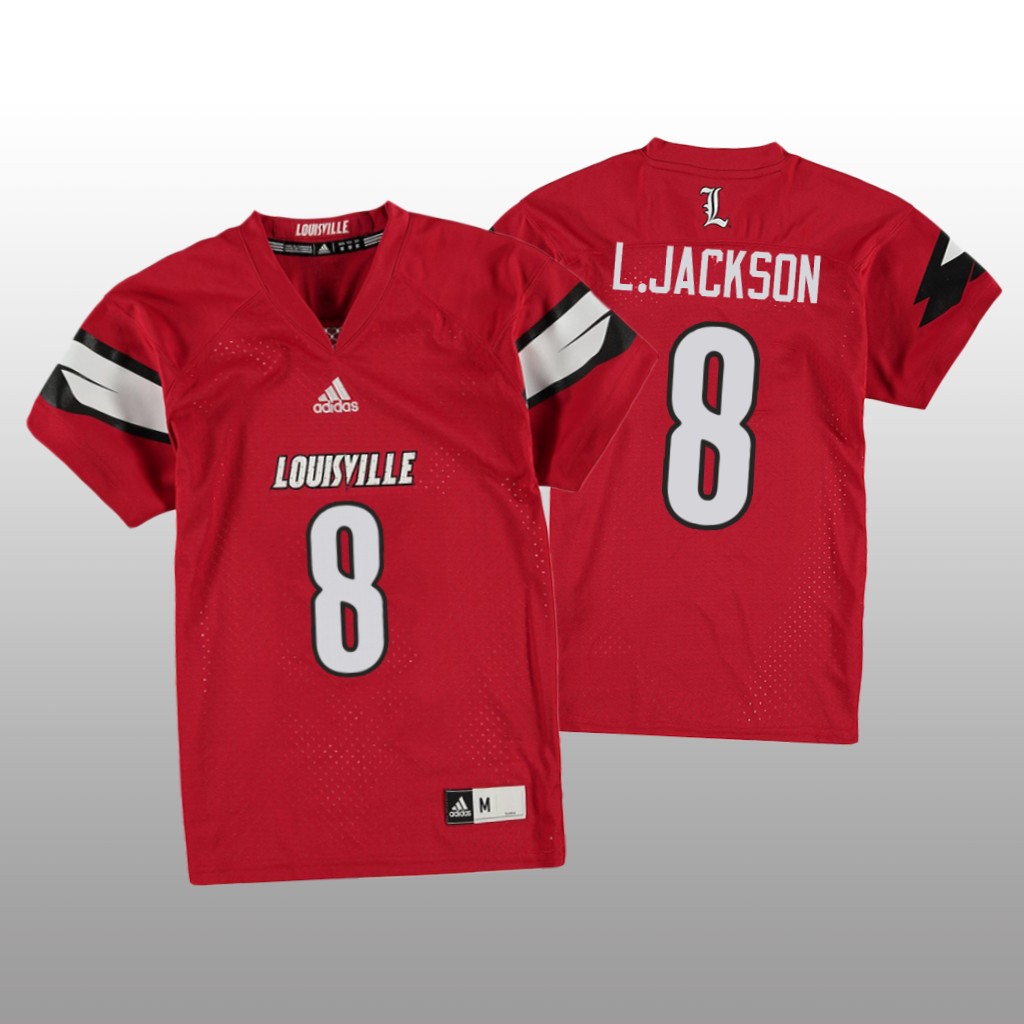 Louisville Cardinals Lamar Jackson Red Jersey College - Youth