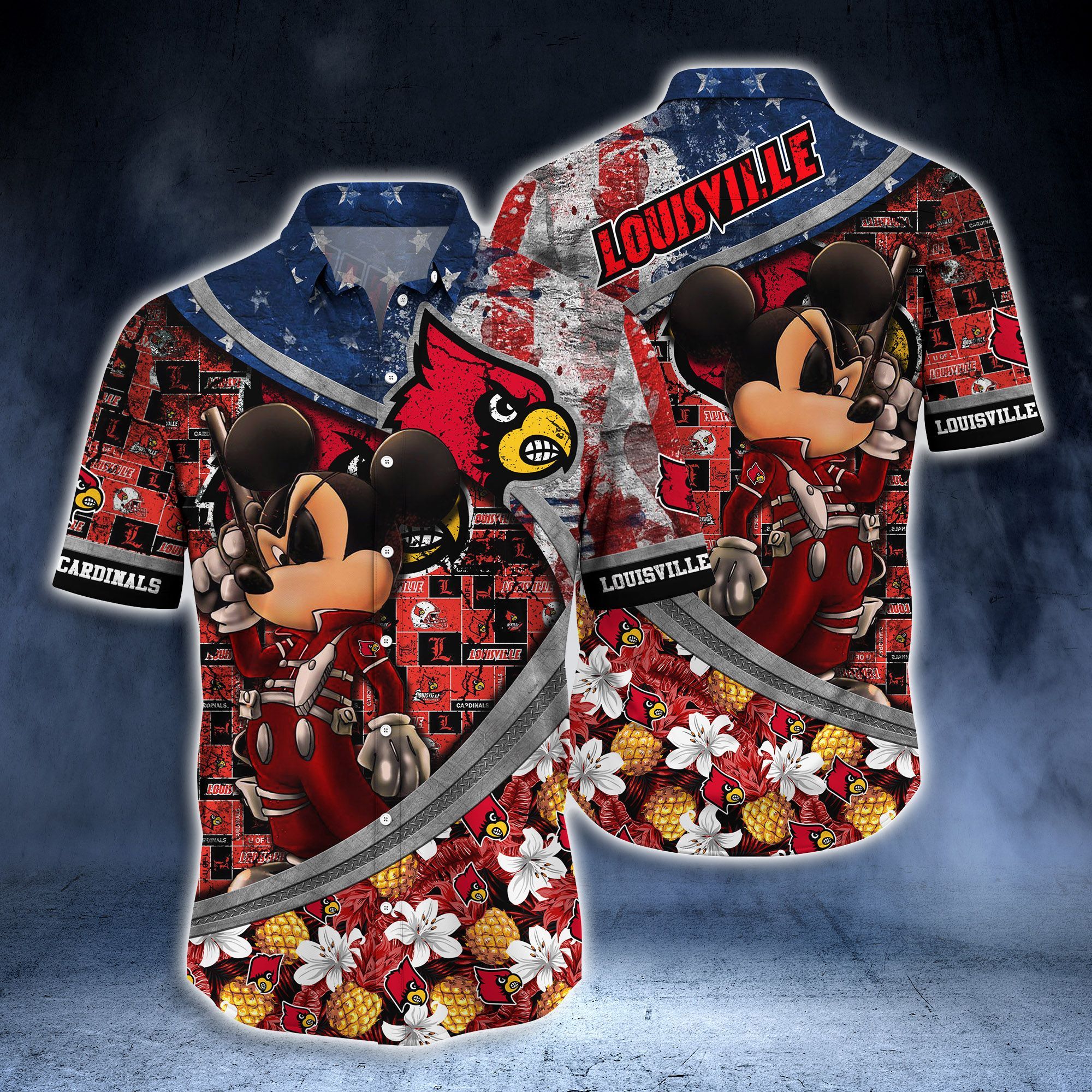 Louisville Cardinals NCAA -Hawaii Shirt Style Hot Trending