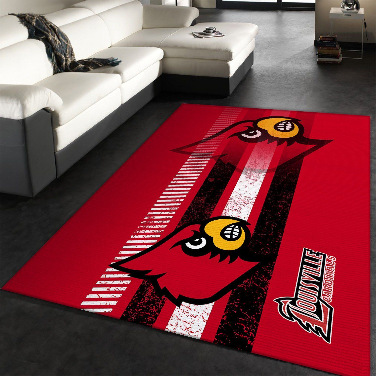 Louisville Cardinals NCAA Rectangle Rug – Custom Size And Printing