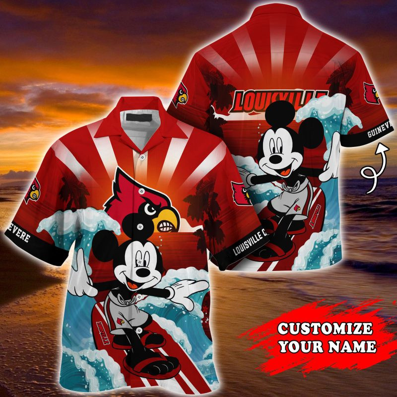 Louisville Cardinals NCAA Summer Customized Hawaiian Shirt
