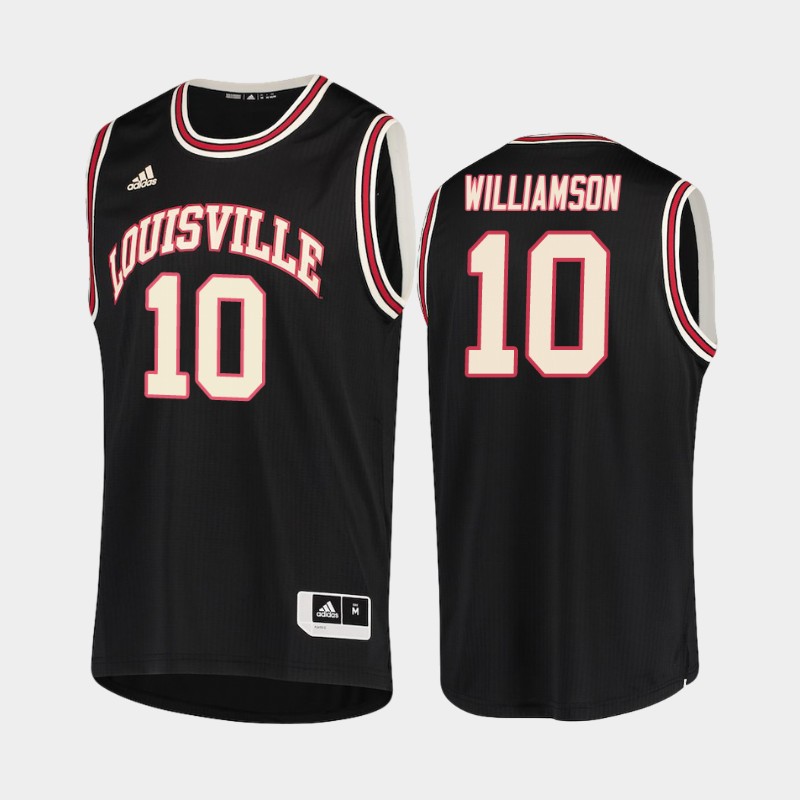 Louisville Cardinals Samuell Williamson Black Hardwood Classics Men's College Jersey