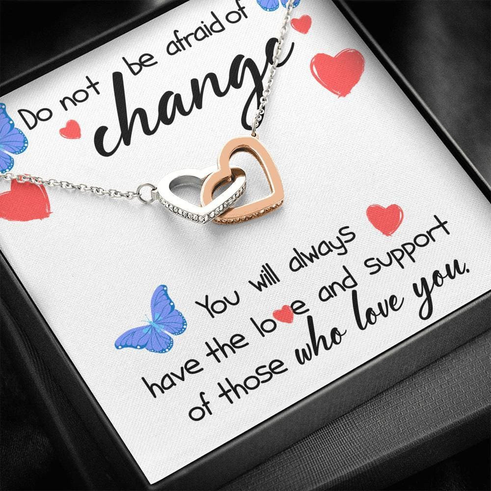 Love and Support Interlocking Hearts Necklace