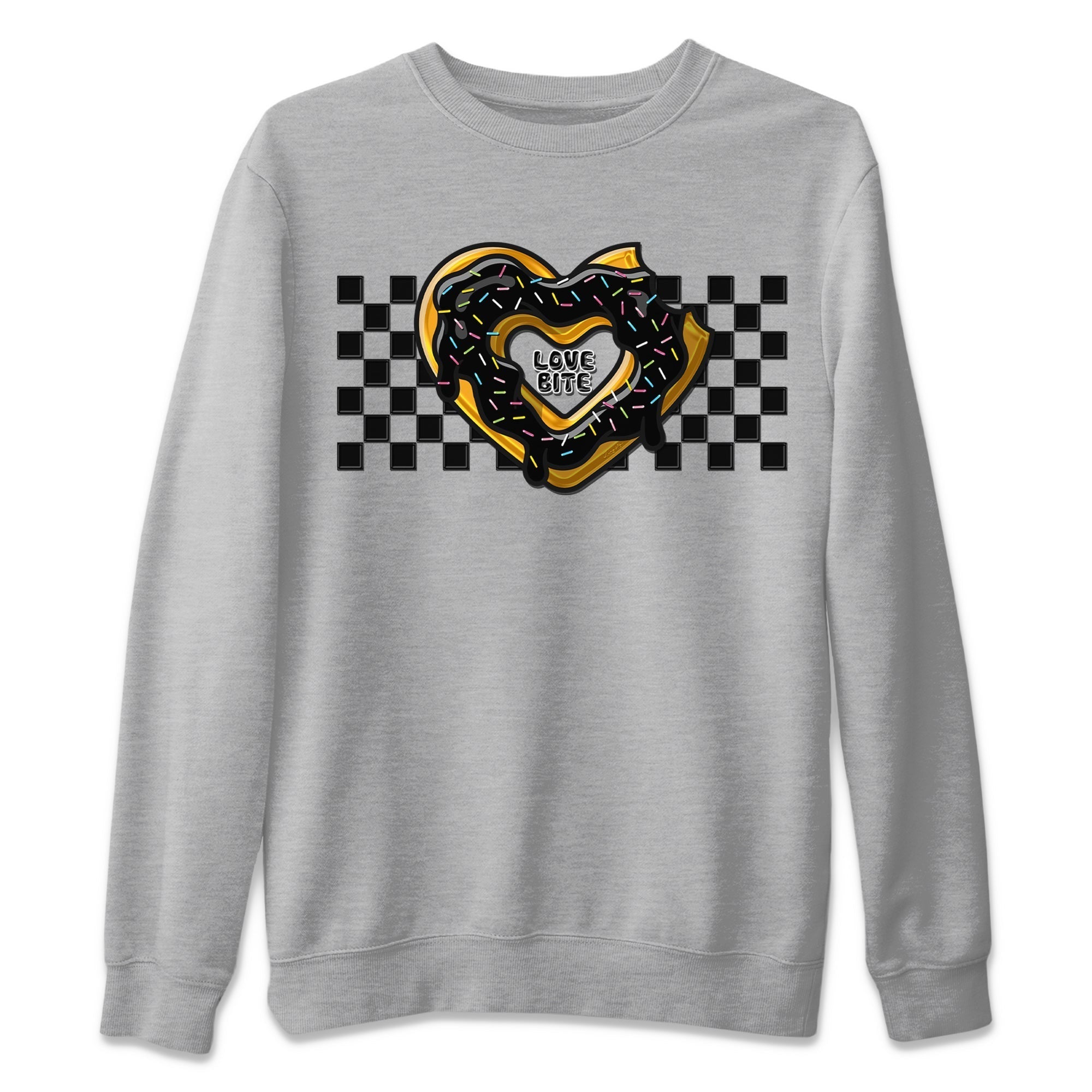 Love Bite Unisex Sweater – Air Jordan 1 Black White, Sneakers Matching Sweater