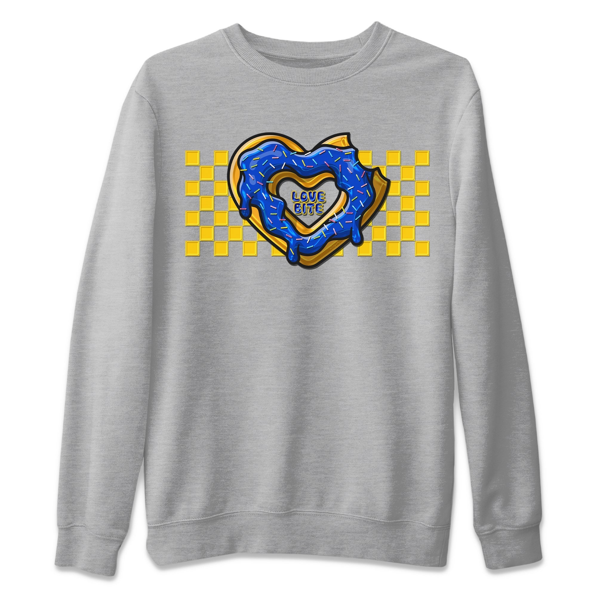 Love Bite Unisex Sweater – Air Jordan 1 Game Royal Varsity Maize, Sneakers Matching Sweater