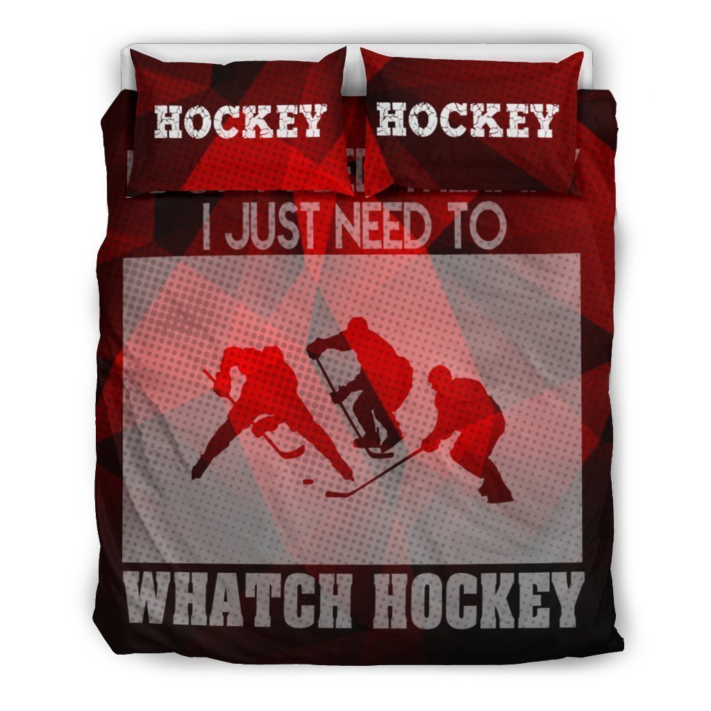 Love Hockey 1 Duvet Cover Bedding Set